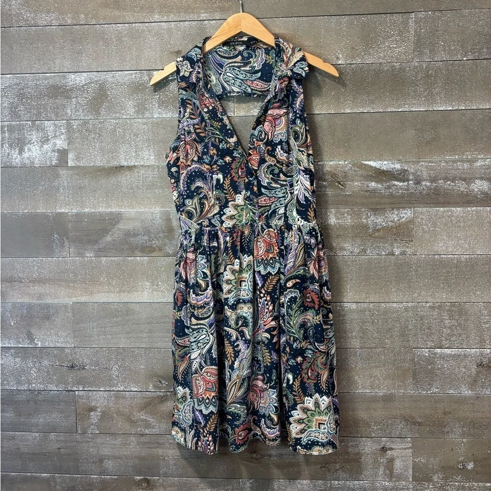 Ark & Co Paisley Open back tank sundress size M - Picture 11 of 11